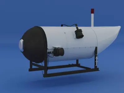 Ocean Gate Titan Submarine 3D model