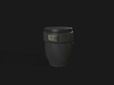 Cremation Urn V01 Low-poly 3D model