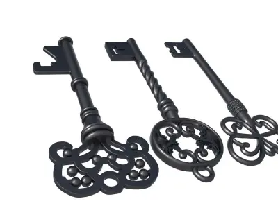 Heart Key - key printer - vintage key 3D print model