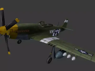 P-51 Mustang 3D model purchase
