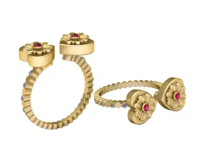 ANTIQUE FINGER RING 3D PRINTABLE MODEL  3D print model