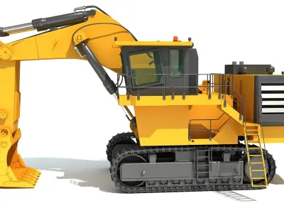 Mining Shovel 3D model