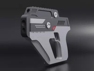 Sci Fi Laser Gun Free 3D model