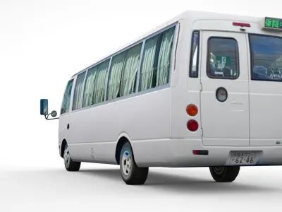 Mitsubishi Fuso Rosa 2020 Low-poly 3D model