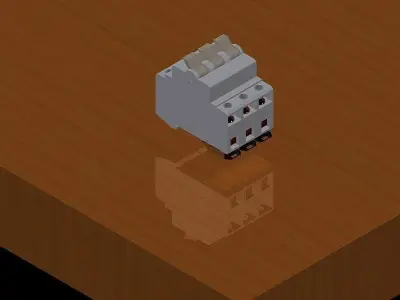 3 Circuit breaker Free 3D model