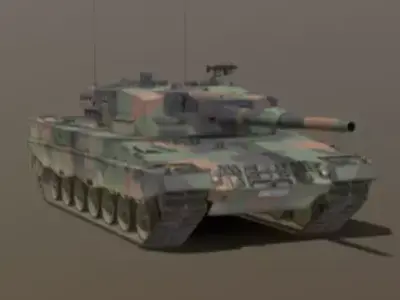 Modern Military Battle Tank  Detailed 3D Model Free 3D model