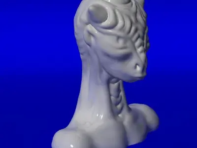Firma ceramic bust 3D model