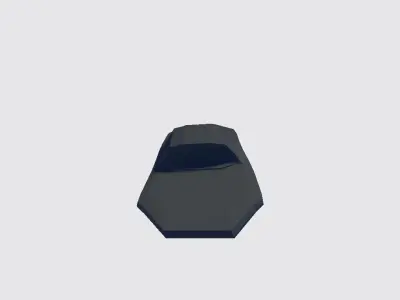 Belt Knife Holder Low-poly 3D model