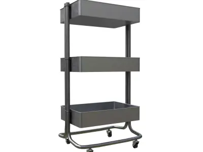 Cart Steel  Low-poly 3D model