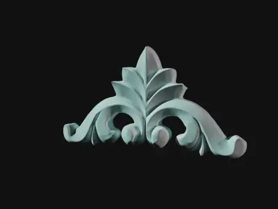 Carved corner Free 3D model