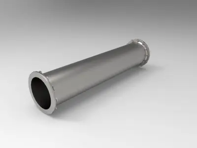 pipe steel 3D print model