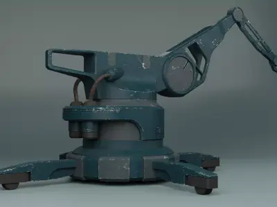 Crane Low-poly 3D model