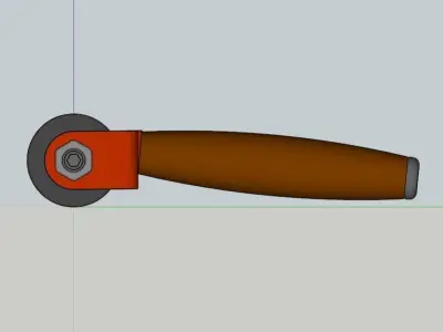 Brayer paint roller Free 3D model