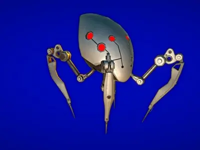 Recon Spider  Low-poly 3D model