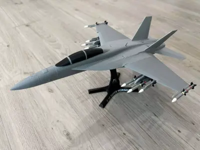 F 18 Super Hornet 3D print model