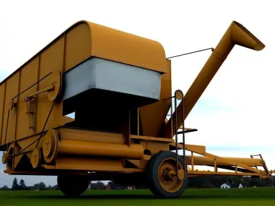 ALLIS CHALMERS 60 ALL CROP HARVESTER 1948 3D model