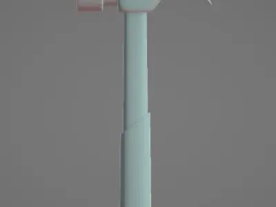 Hammer Free low-poly 3D model