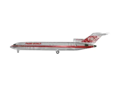 Trans world  Airlines 727 - 200 3D model