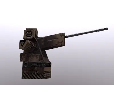 TURRET 04 Low-poly 3D model