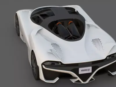 2019 SSC Tuatara 3D Model  American Speed Record Breaker 3D model