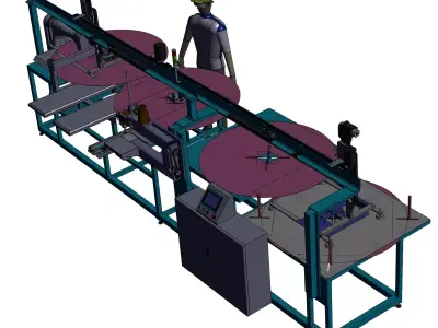 automatic sewing machine 3D model