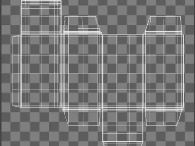 Mockup cardboard 02 3D model