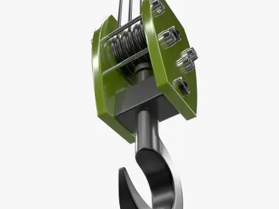 Crane Hook 3D model 3