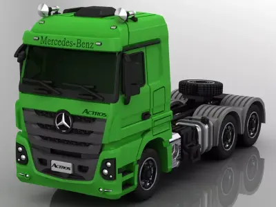 Mercedes Bens- Actros truck  3D print model