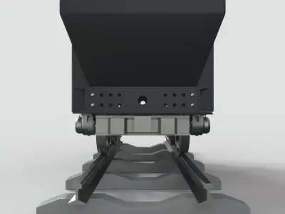 Coal Black brown anthracite 3D model