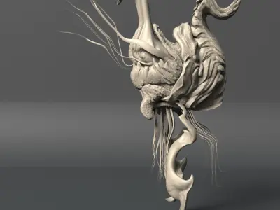 Sea Creature - Highpoly 3D model
