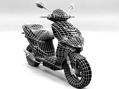 PIAGGIO NRG Low-poly 3D model