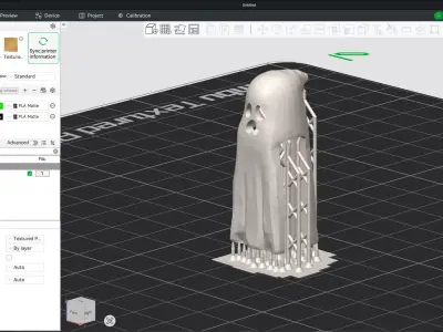 Custom3Dprint Minifigure Accessory - Ghost V1 3D print model