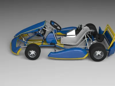 3d Kart go Free 3D model