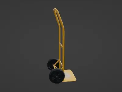 Hand Truck Cart  Low-poly 3D model