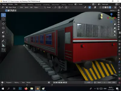 the authentic egyptian train in the alexandrian style Free 3D model