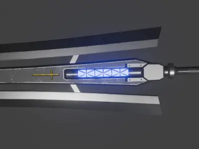  longsword Low-poly 3D model