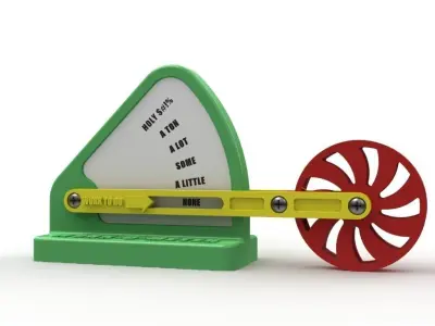 Work-O-Meter toy wheel Free 3D model