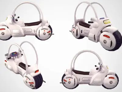 Fantasy Cartoon Bikes 3D model