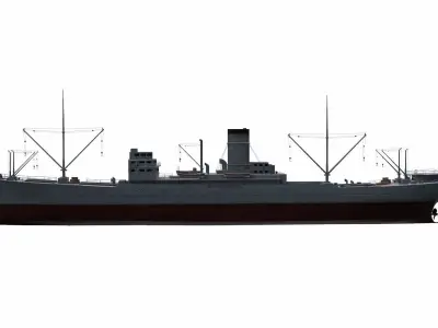 Ship 05 Low-poly 3D model