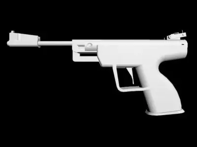 Antiquarian gun Free 3D model
