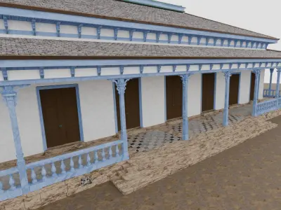 Main Hall of  Hakusyuuin Primary school in Tokyo Japan 3D model