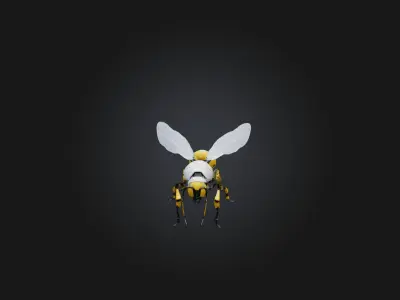 RoboBee Model Low-poly 3D model