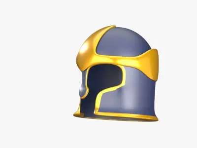 Ancient Helmet 3D Illustration 3D model