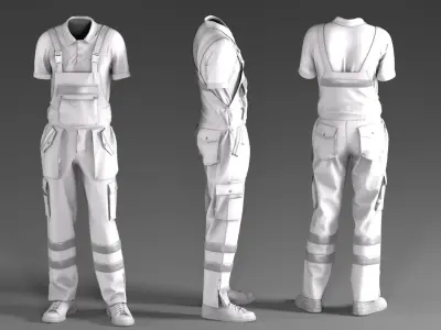 INDUSTRIAL WORKWEAR 3D model