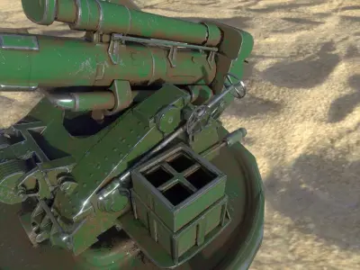 B4 203mm Heavy Howitzer  3D model