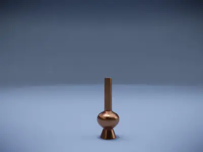 Jug copper Low-poly 3D model