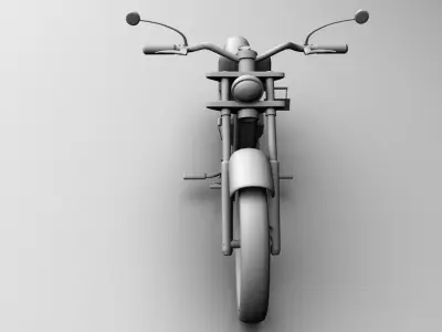 MOTOR CYCLE Low-poly 3D model