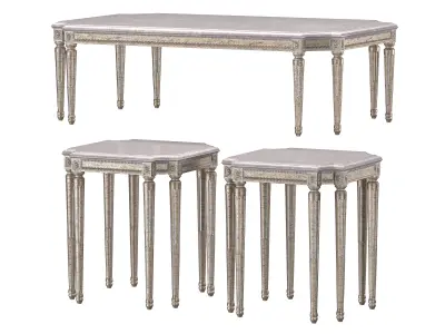 chairish coffee table  art 4353 3D model