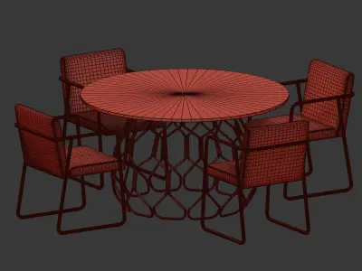 Dining Set 73 3D model