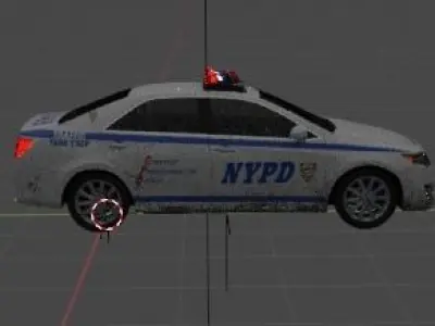 police car Free 3D model